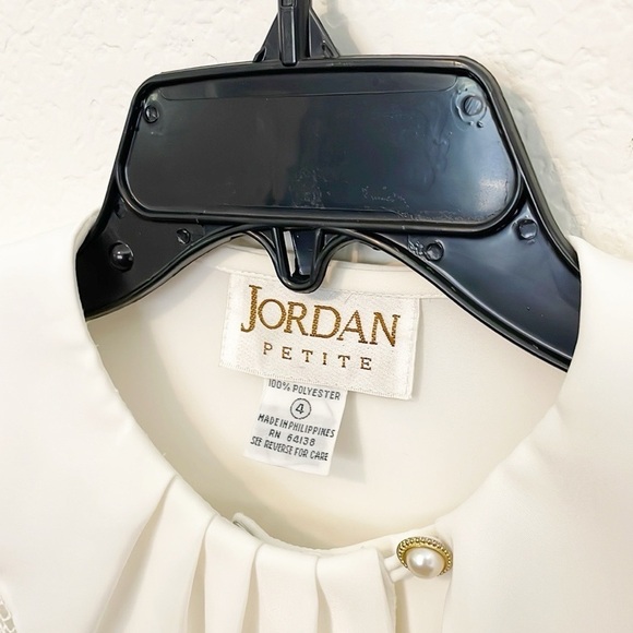 Jordan off white long sleeve lace button down top - Picture 4 of 4